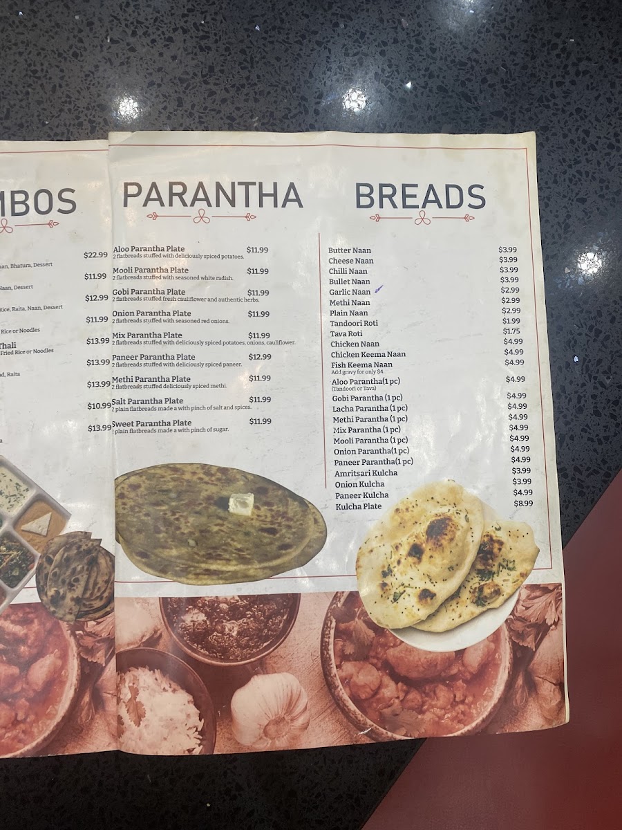 Standard Sweets & Restaurant Menu - Image 2