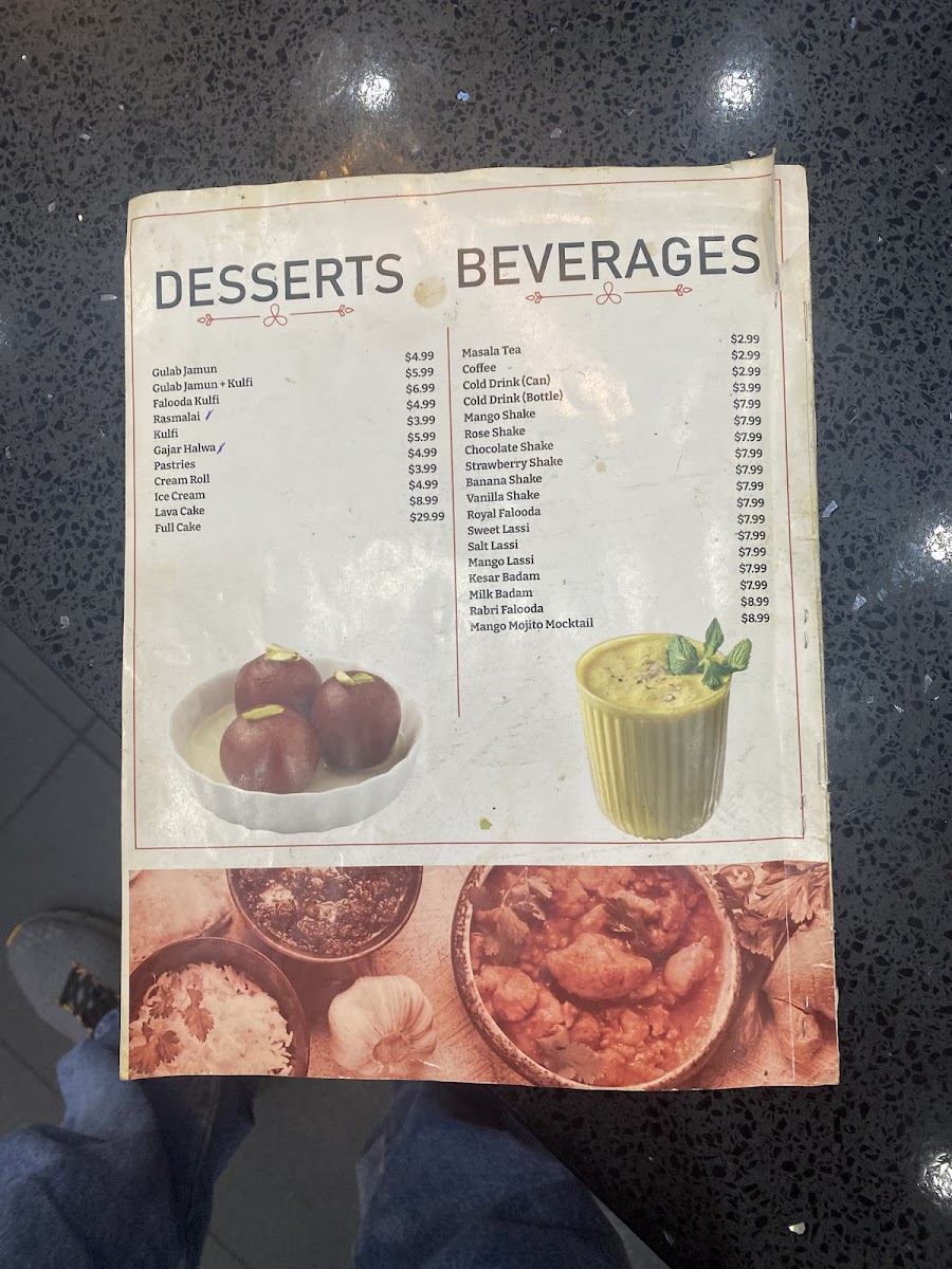 Standard Sweets & Restaurant Menu - Image 4